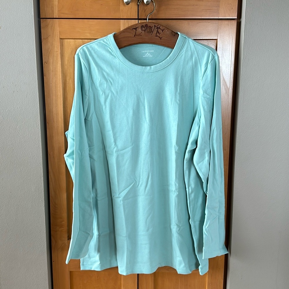 NWT Lands’ End L/S Plus Top
